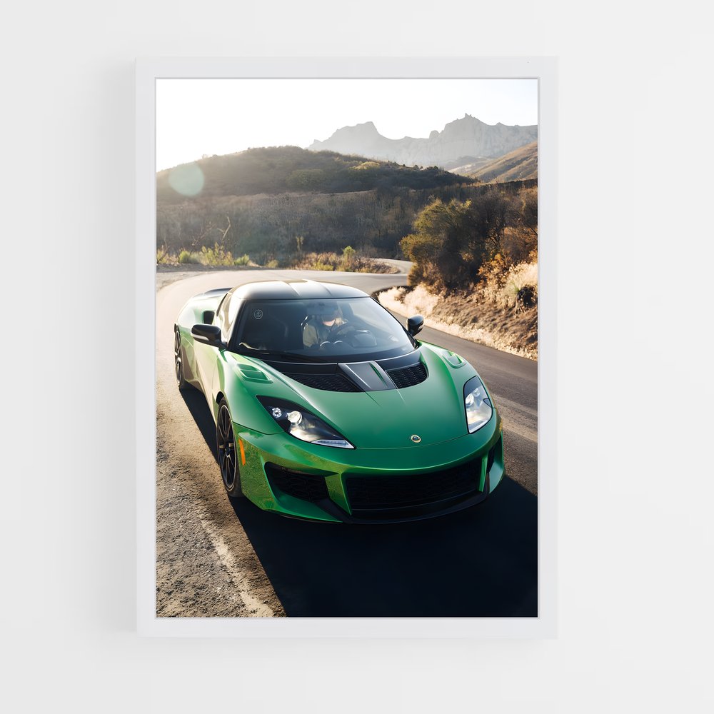 Poster Évasion Vitesse – affiche Lotus (vue 3)